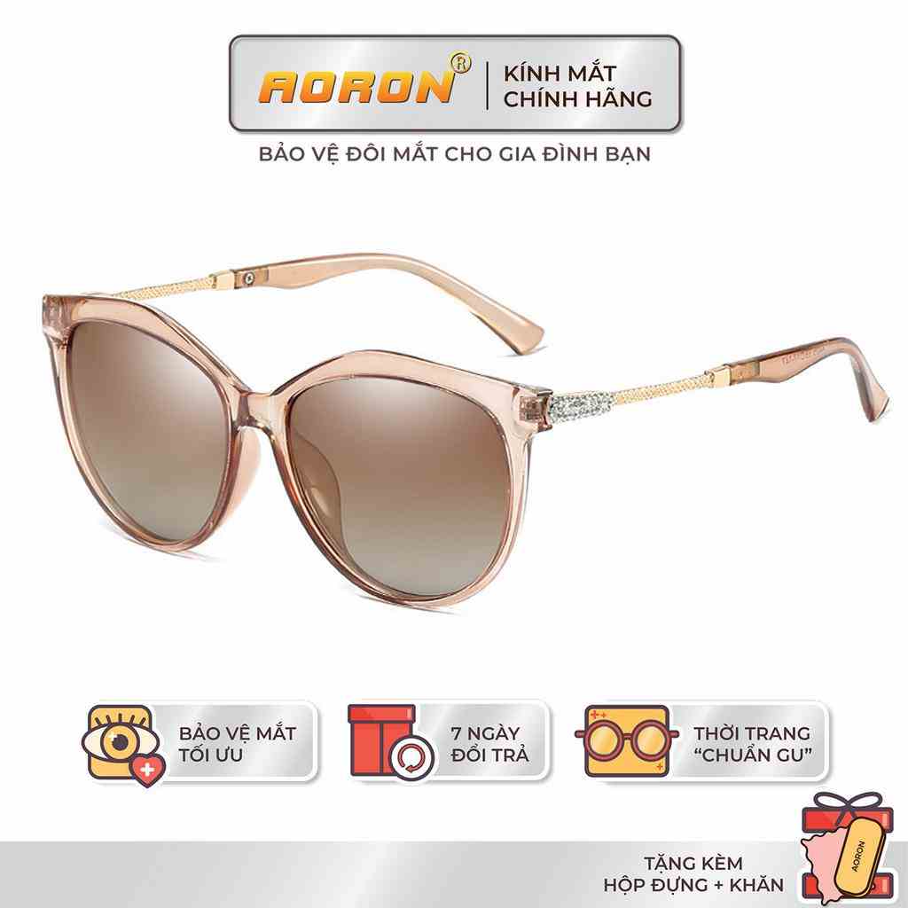 Mắt kính Nữ phân cực AORON thời trang Italia tròng kính polarized chống chói hiệu quả AK025