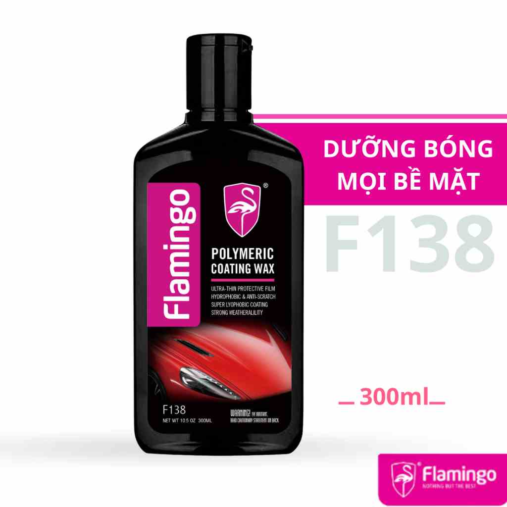 [Mã BMLTB35 giảm đến 35K đơn 99K] Dung Dịch Dưỡng Bóng Mọi Bề Mặt Flamingo F138 – 300ml - Hãng Phân Phối Chính Thức