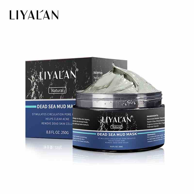 Mặt Nạ Bùn Biển Chết LIYALAN Hữu Cơ Làm Sạch Sâu Kiềm Dầu Cho Mặt 250g