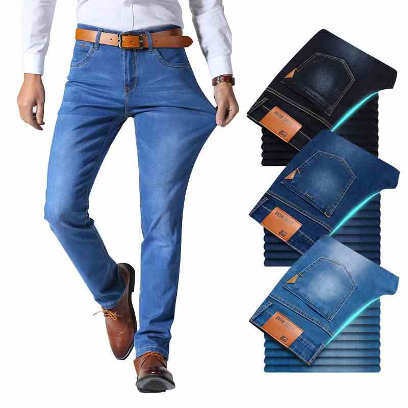 Quần Jeans Nam BEFOYI Dáng Ôm Mỏng Thời Trang