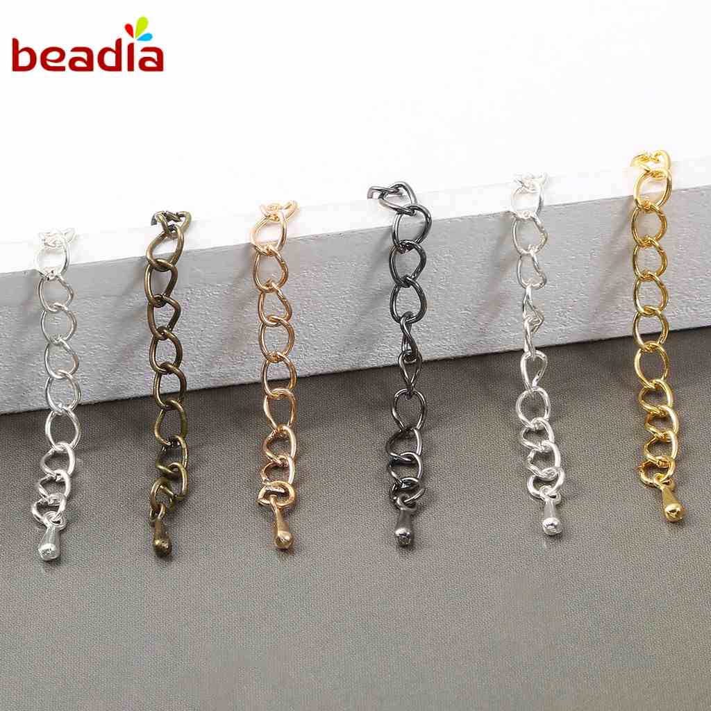 BEADIA Set 10 Phụ Kiện Nối Dài Vòng cổ/Vòng Đeo Tay Thủ Công 6 Màu DIY