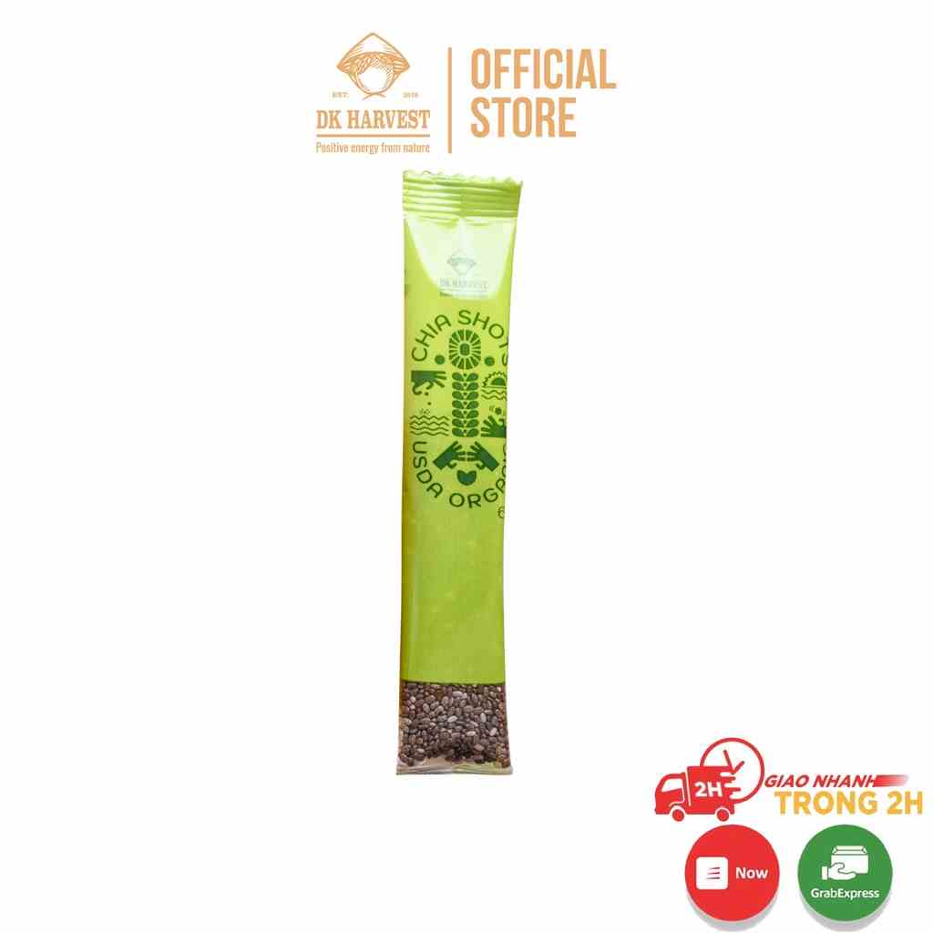 Shot Hạt Chia Organic DK Harvest - Gói lẻ 6g/shot - chính hãng nhập khẩu ÚC