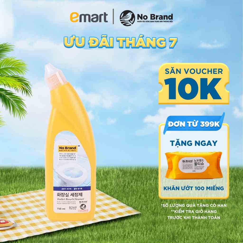 Dung Dịch Tẩy Rửa Nhà Vệ Sinh Bồn Cầu No Brand 750ml - Emart VN