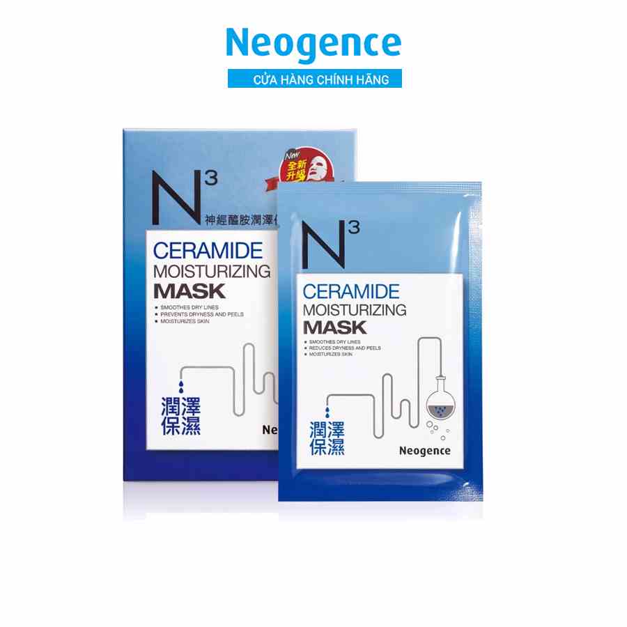 [Mã BMLTB35 giảm đến 35K đơn 99K] Mặt nạ Neogence N3 khóa ẩm bổ sung Ceramide Hộp 6 miếng