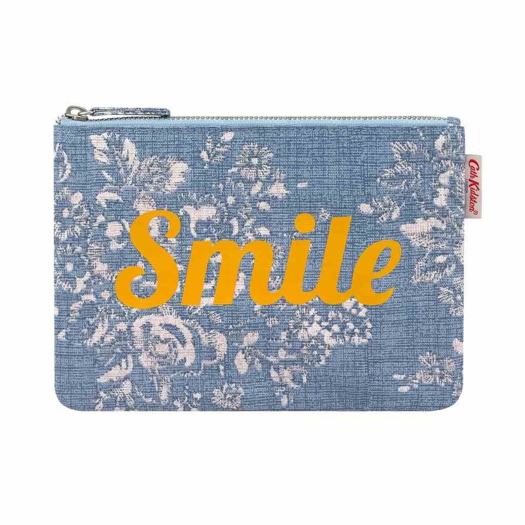 [Mã BMLTB200 giảm đến 100K đơn 499K] Cath Kidston - Ví Simple Pouch - 891240 - Denim