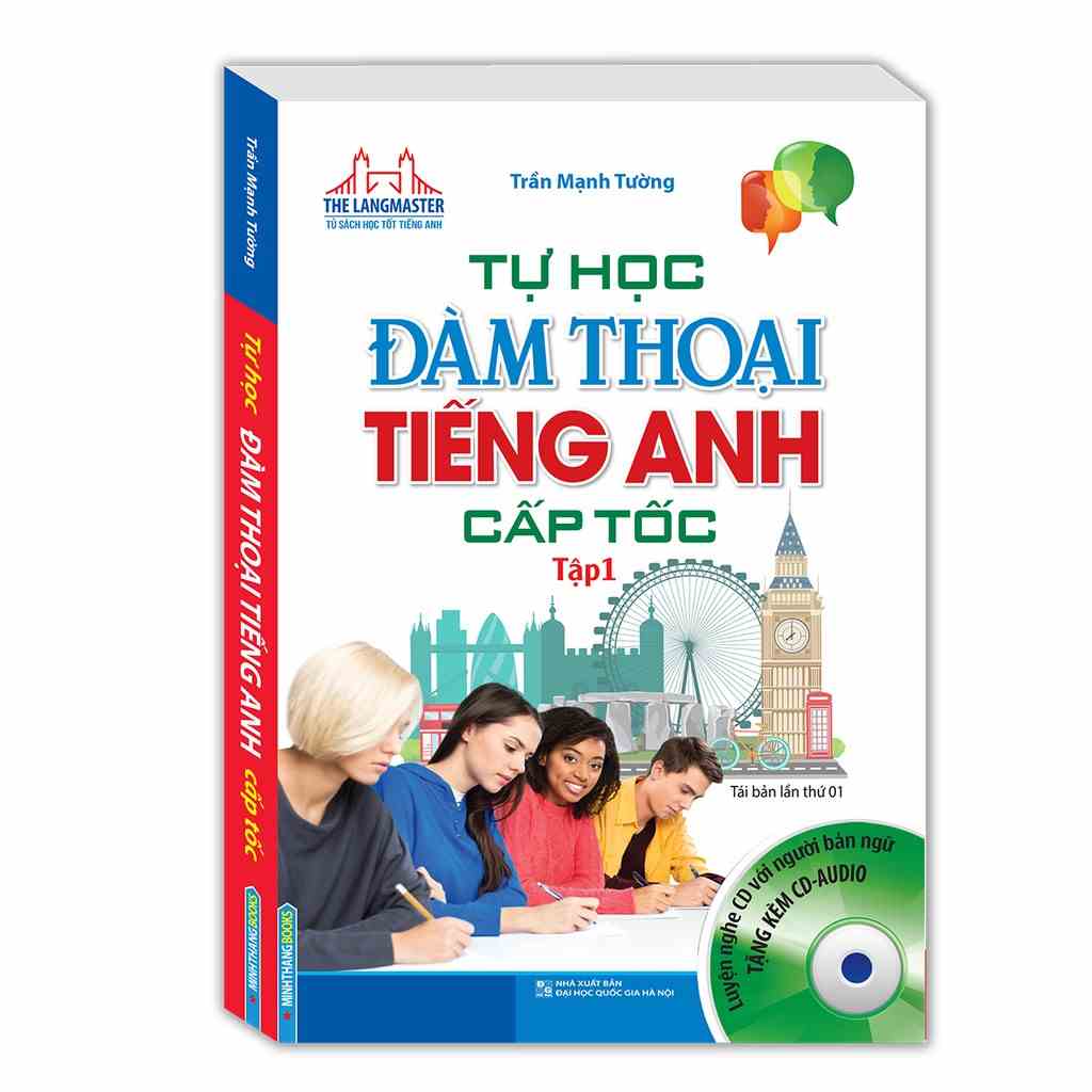 [Mã BMLTB35 giảm đến 35K đơn 99K] Sách - Tự học đàm thoại tiếng Anh cấp tốc tập 1 (tái bản kèm CD)