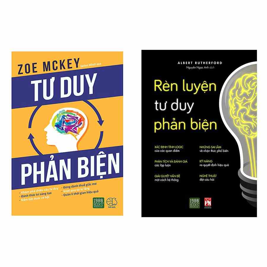 Sách - Combo Tư duy phản biện và rèn luyện tư duy phản biện