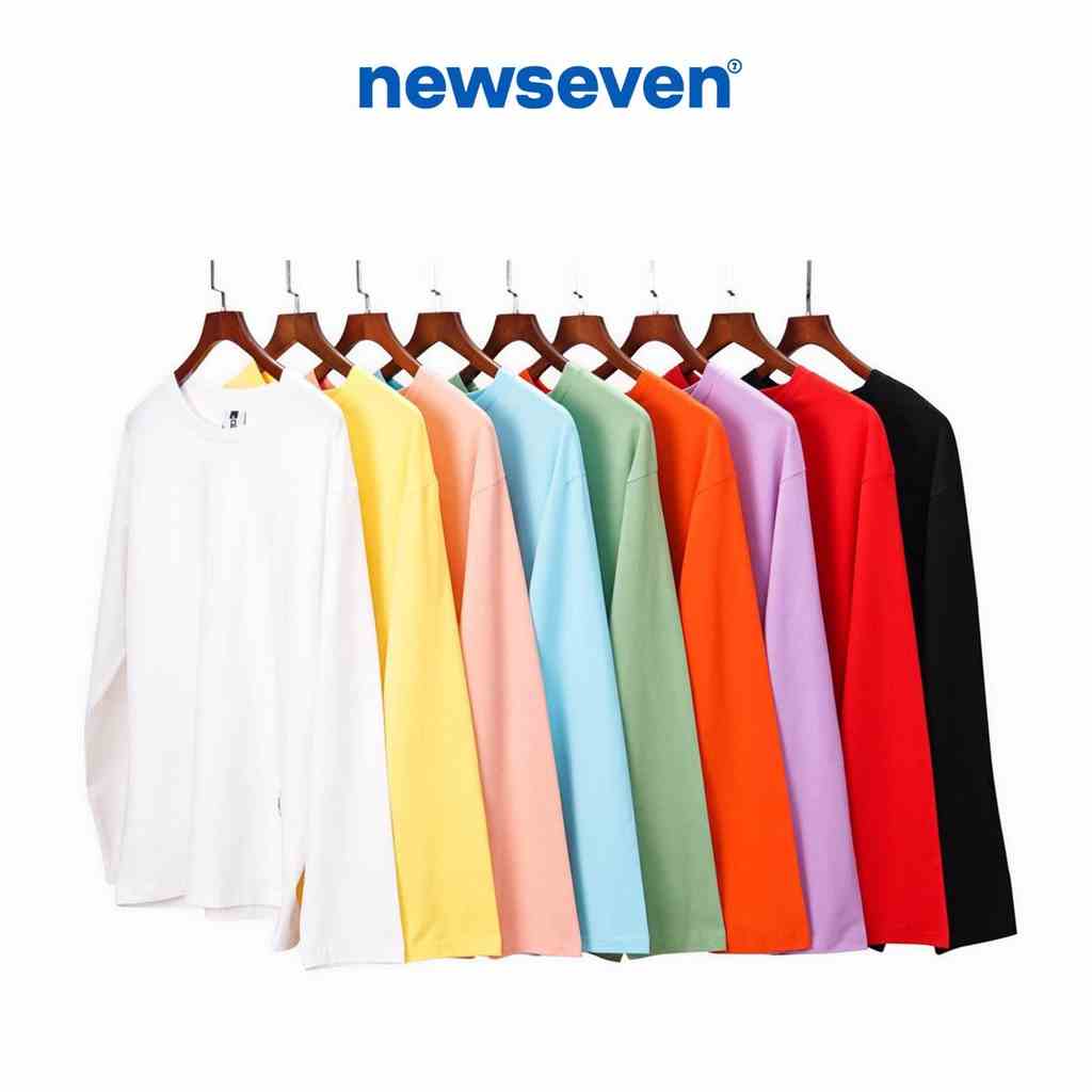 Áo thun DÀI TAY Unisex N7 Basic Tee phông trơn nam nữ lỡ oversize form rộng sweater ulzzang Hàn Quốc