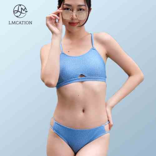 [Mã BMLTA35 giảm đến 35K đơn 99K] Quần Bơi Nữ 2 Dây LMcation Olivia - Màu Jean Nhạt