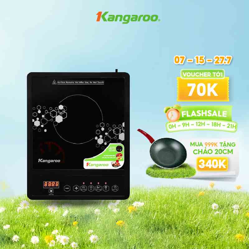 Bếp điện từ đơn Kangaroo model KG15IC1 tặng nồi lẩu