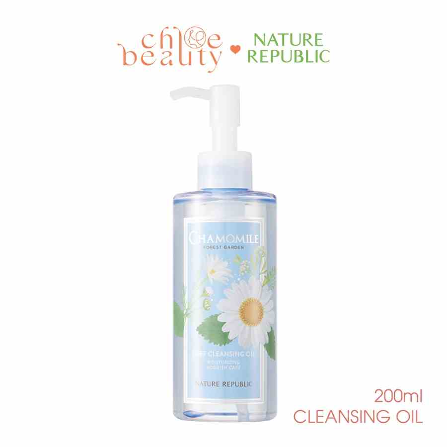 Dầu tẩy trang chiết xuất hoa cúc NATURE REPUBLIC Forest Garden Chamomile Cleansing Oil 200ml