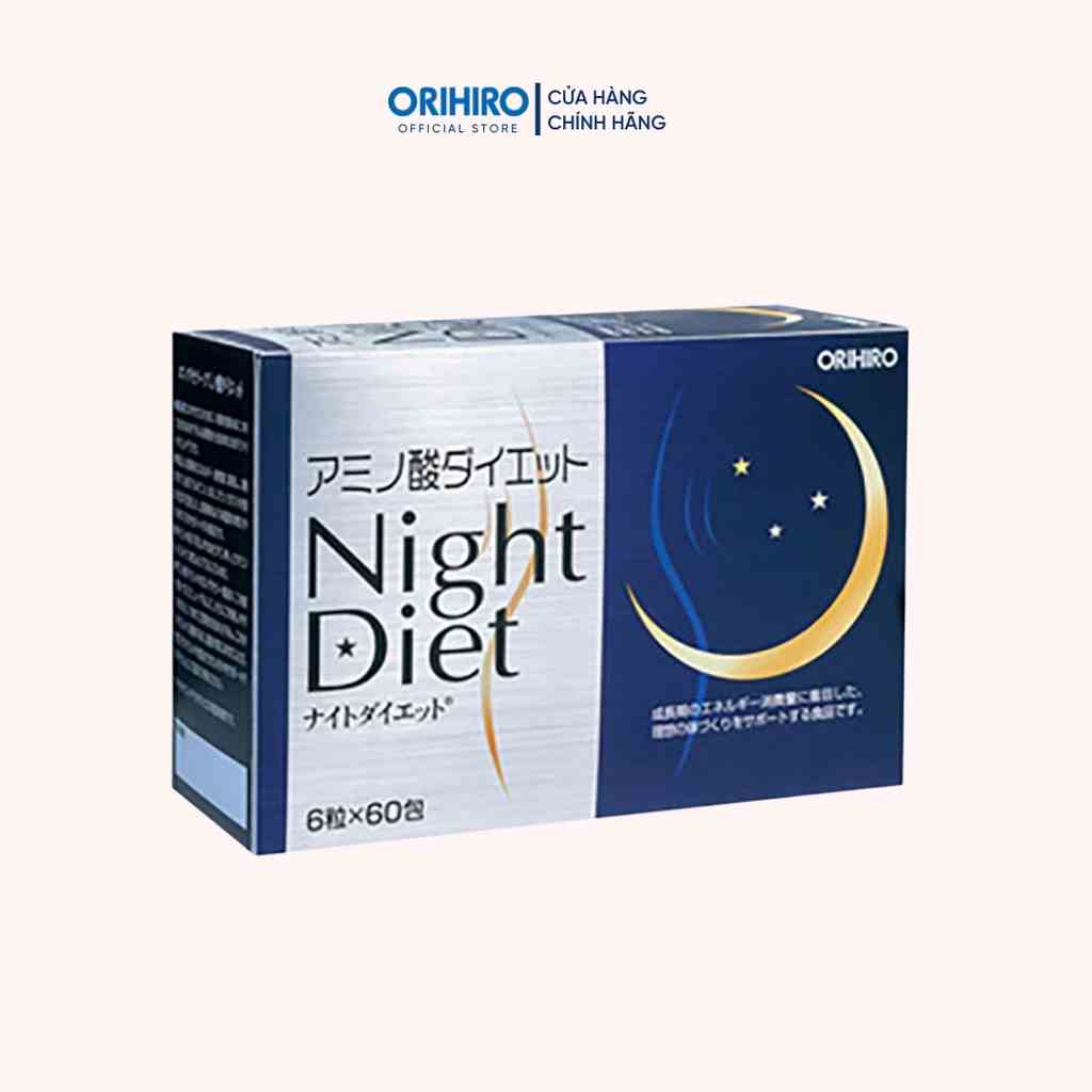 Viên uống giảm cân Night Diet Orihiro hộp 60 gói