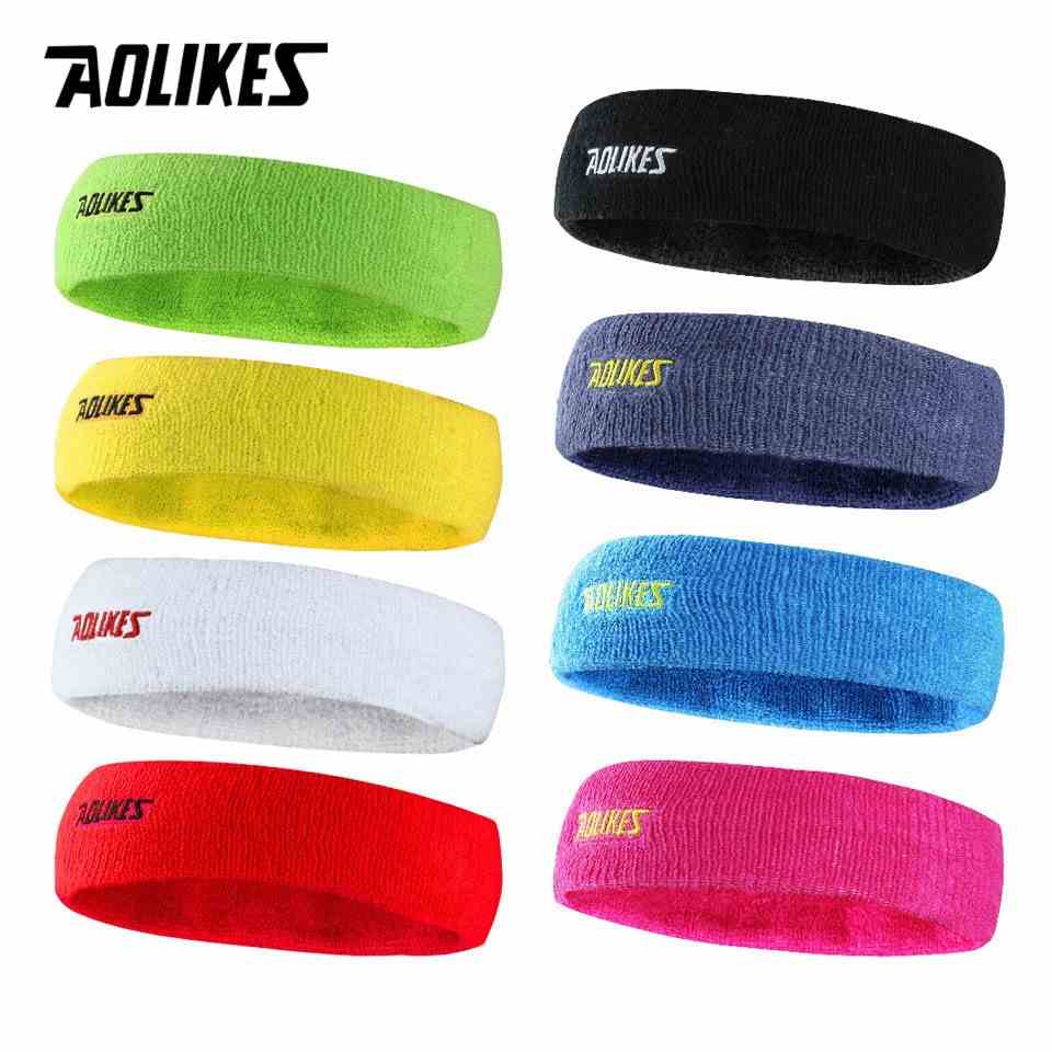 Băng đô băng trán thể thao AOLIKES A-2108 thấm mồ hôi cotton thoáng khí sport sweatband