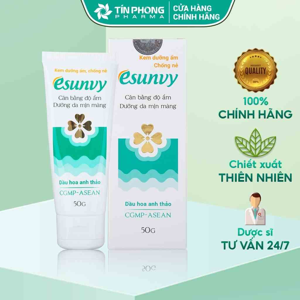 Kem Dưỡng Ẩm, Chống Nẻ Esunvy Tăng Cường Độ Ẩm, Hạn Chế Nứt Nẻ, Làm Mềm Da Dùng Khi Thời Tiết Hanh Khô Tuýp 30g TMP001