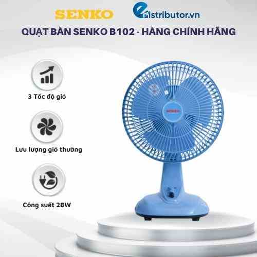 Quạt bàn mini SENKO B102 - màu ngẫu nhiên