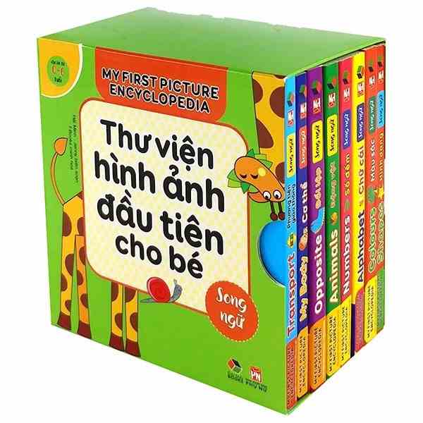 Sách - Bộ hộp thư viện hình ảnh đầu tiên cho bé (song ngữ anh việt )