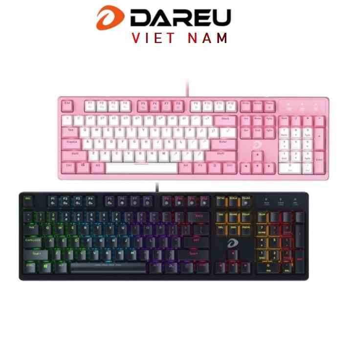 [Mã ELCL7 giảm 7% đơn 300K] Bàn phím cơ Gaming DAREU EK1280S Pink / Black 104KEY MULTI LED