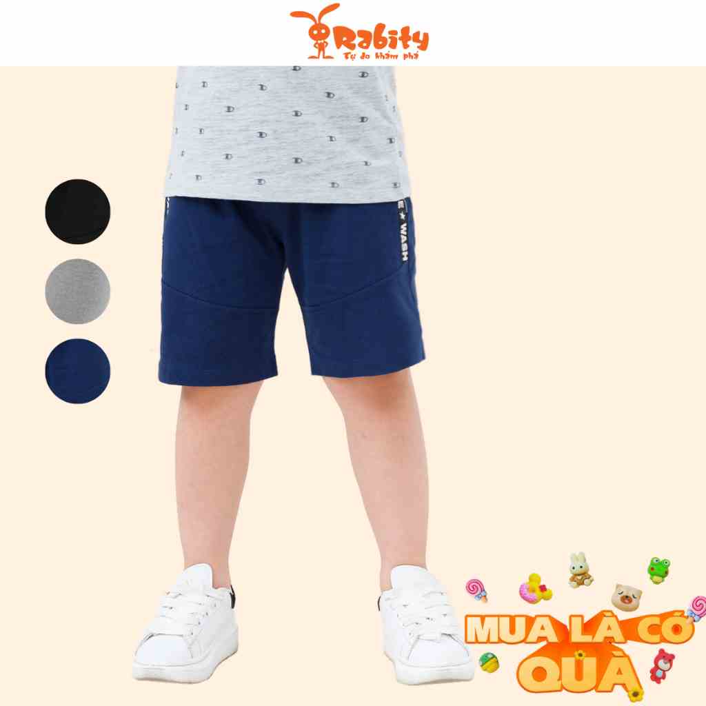 [NHẬP RABITY GIẢM ĐẾN 20K] Quần short thun cho bé trai Rabity quần short cạp chun cotton mùa hè thoáng mát 91074