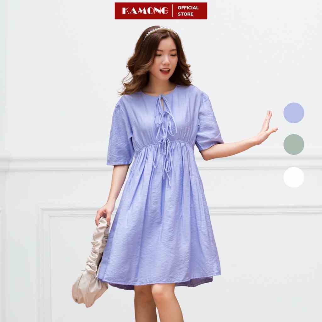 Đầm babydoll đan dây KAMONG D050