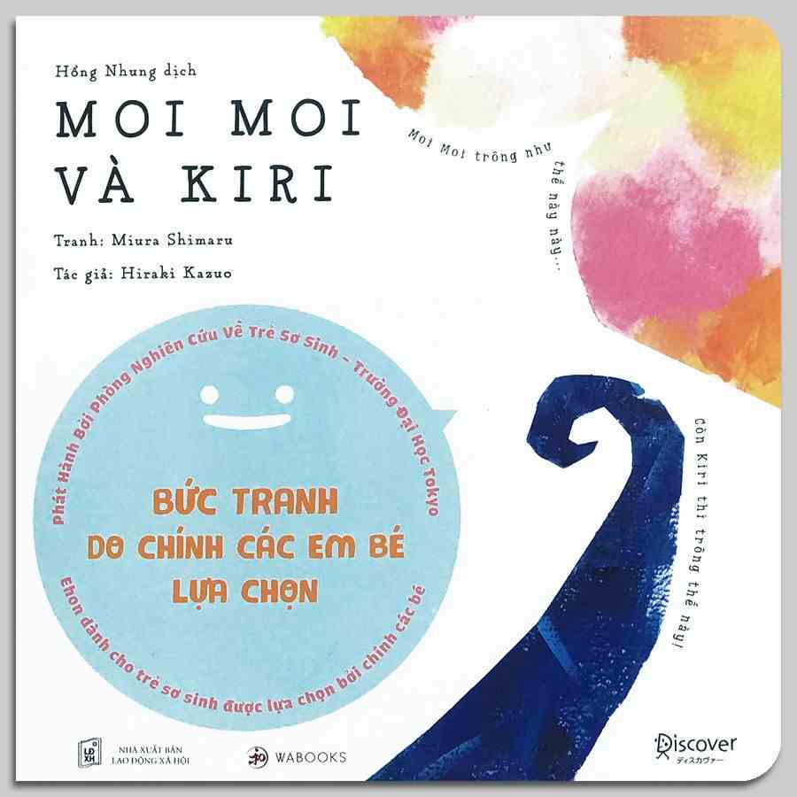 Sách ehon - Moi Moi và Kiri - dành cho trẻ từ 0-2 tuổi