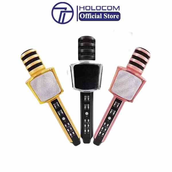 Micro Karaoke Bluetooth Không Dây HOLOCOM SD17 Đa Năng - Mic Hát Có Đầu Bảo Vệ, Âm Thanh Sống Động, Chất Lượng