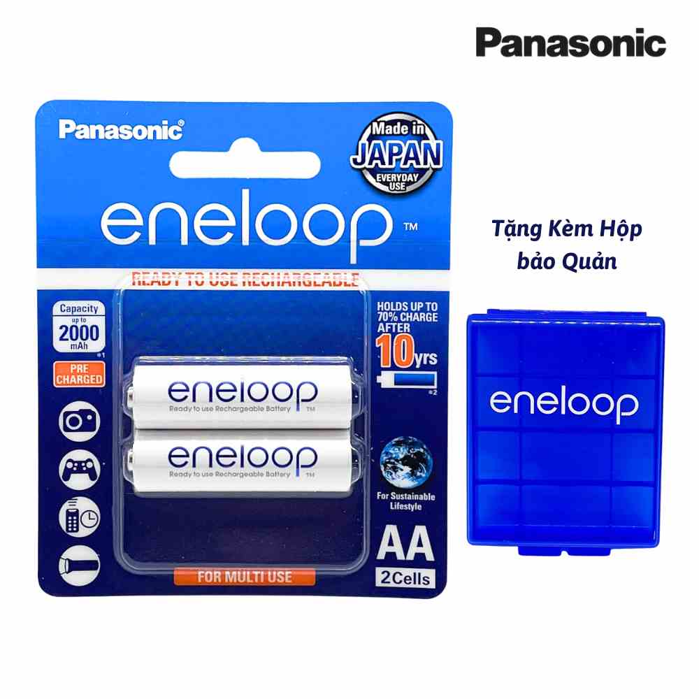 [Mã BMLTB35 giảm đến 35K đơn 99K] Pin sạc AA , AAA Panasonic Eneloop BK-3MCCE/2BT - Hàng chính hãng