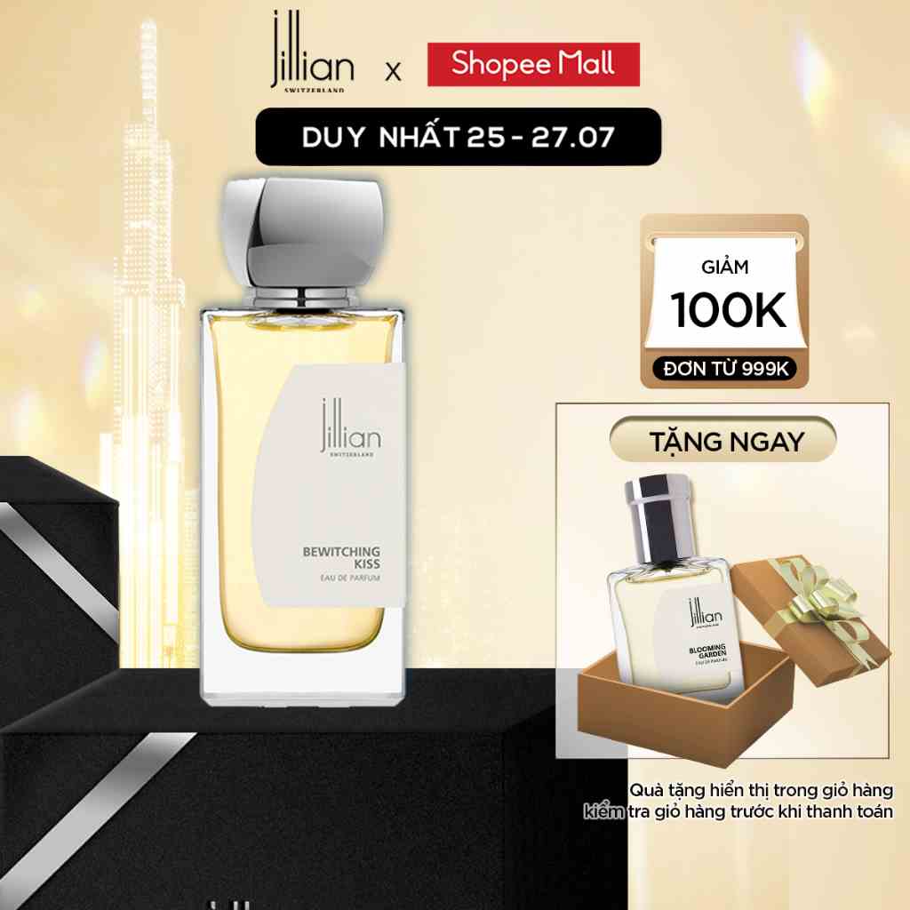 Nước hoa Jillian Nữ Bewitching Kiss 50ml - ngọt ngào, sắc sảo, trẻ trung