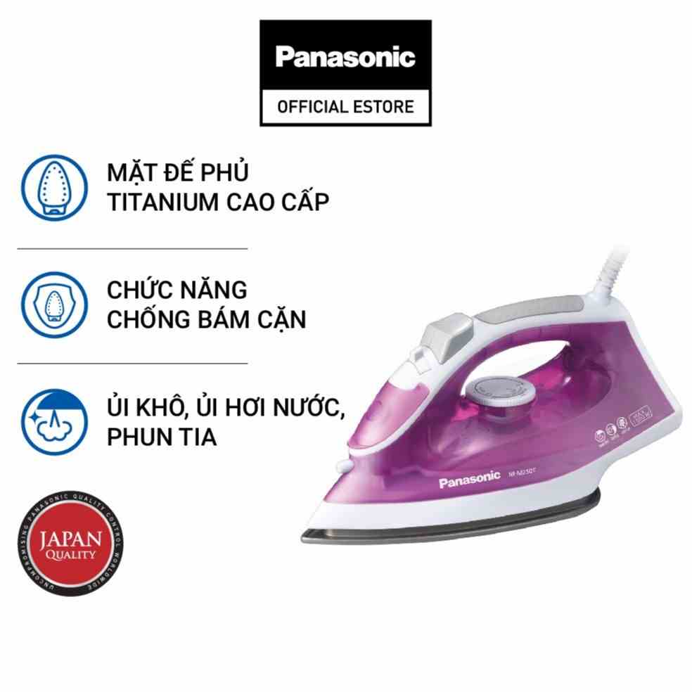 Bàn ủi hơi nước Panasonic NI-M250TPRA - Hàng Chính Hãng - Hồng