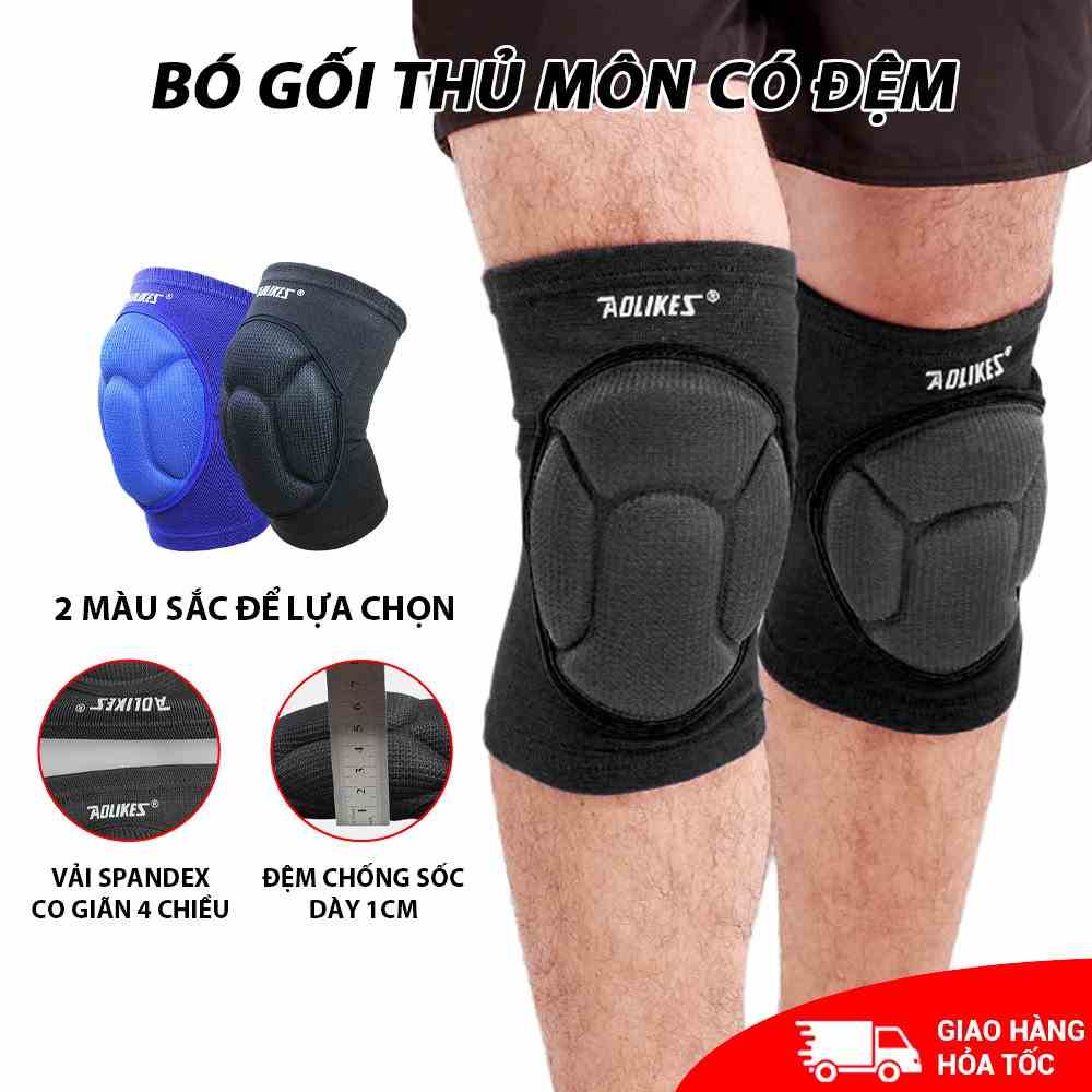 Băng gối thủ môn có đệm Aolikes dày, bảo vệ đầu gối (1 đôi)