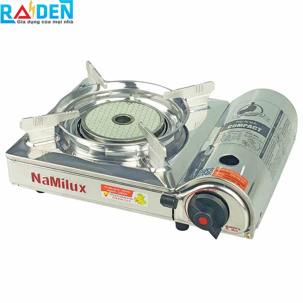 Bếp ga mini hồng ngoại Namilux PM1817AS van Inline Cut ngắt ga an toàn.