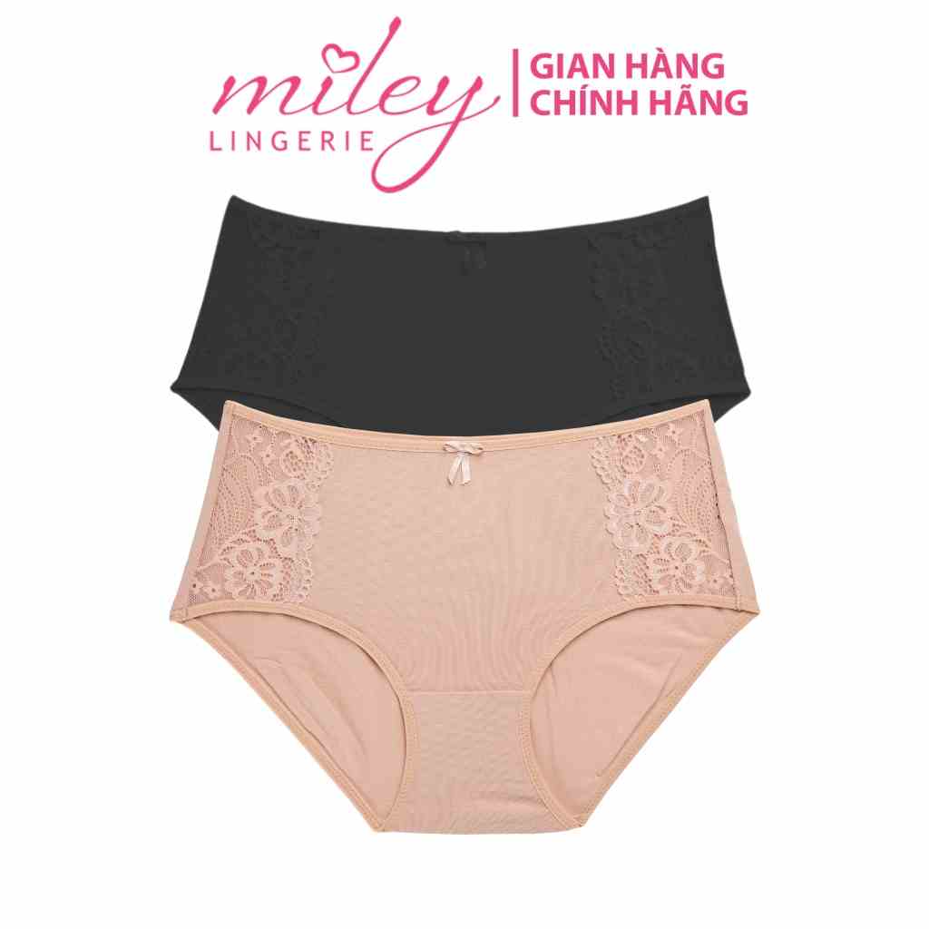 [Mã BMLTA35 giảm đến 35K đơn 99K] Combo 2 Quần Lót Nữ Lưng Cao Modal Phối Ren Sườn Active Miley Lingerie FDS25