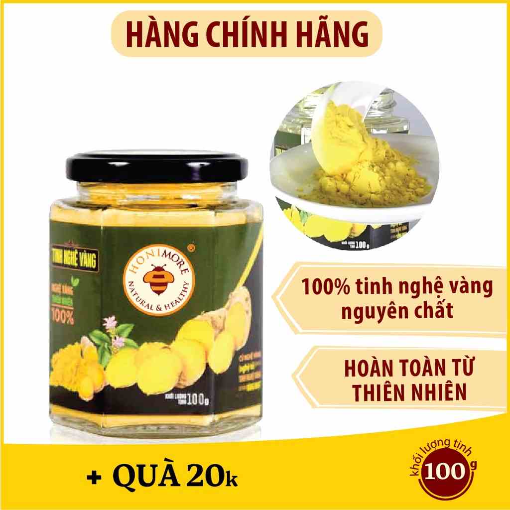 Tinh bột nghệ vàng Honimore 100g