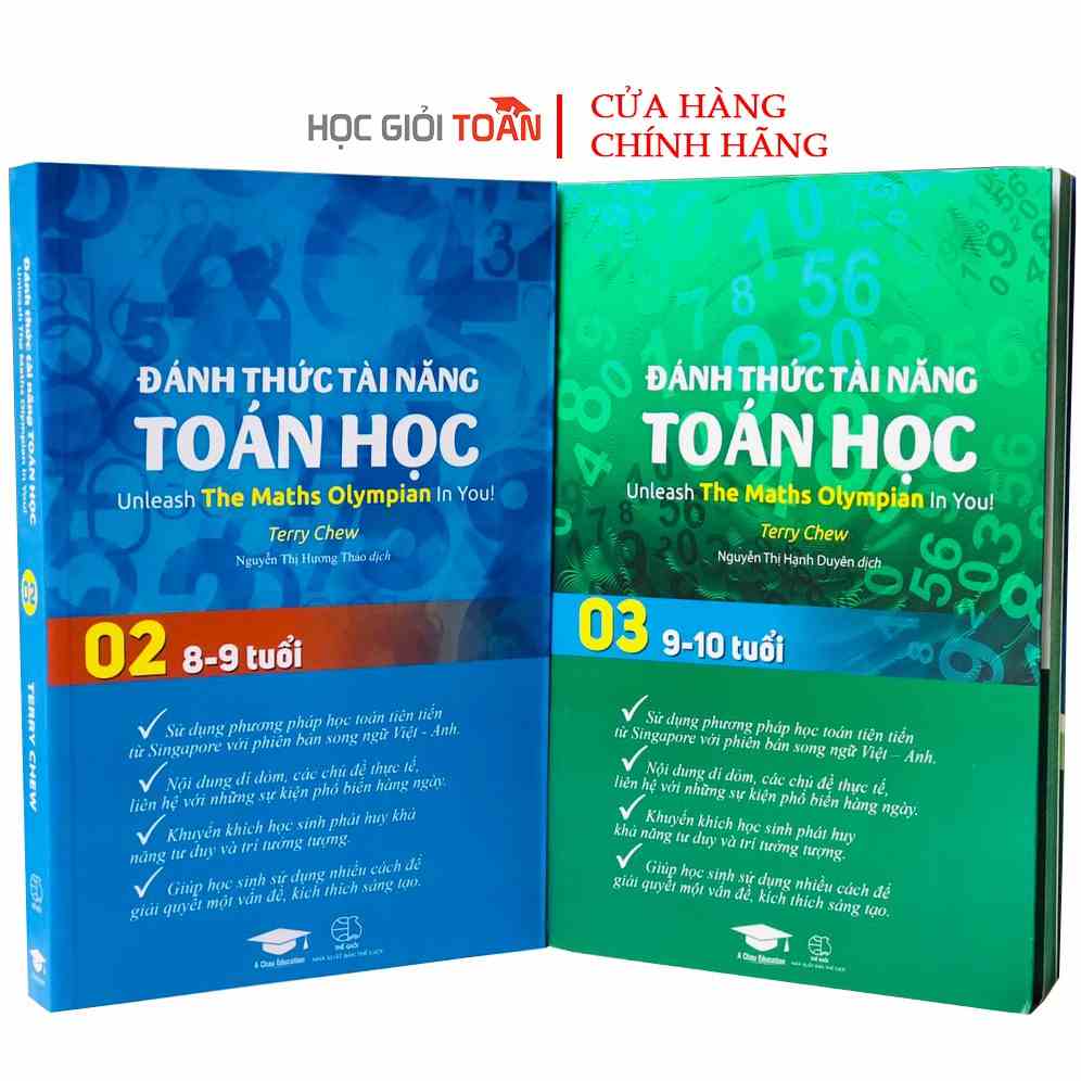 [Mã BMLTA35 giảm đến 35K đơn 99K] Sách : Đánh Thức Tài Năng Toán Học 2 và 3 - Combo 2 cuốn - Toán Song Ngữ Singapore