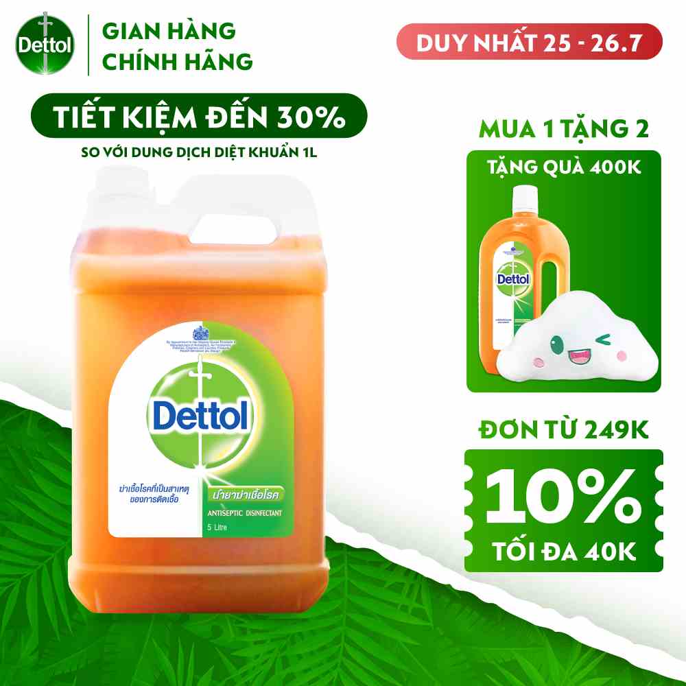 Dung dịch diệt khuẩn đa năng Dettol 5L