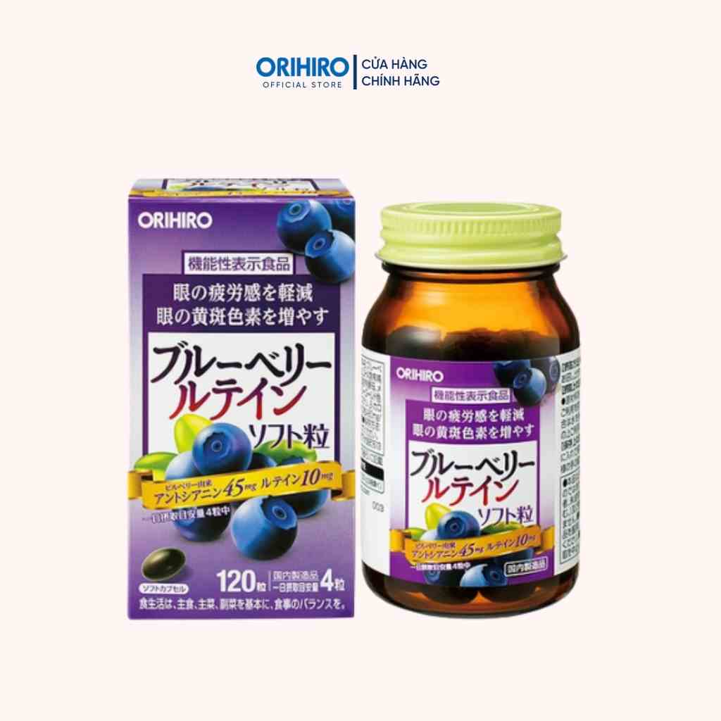 Viên uống bổ mắt việt quất Blueberry Orihiro 120 viên