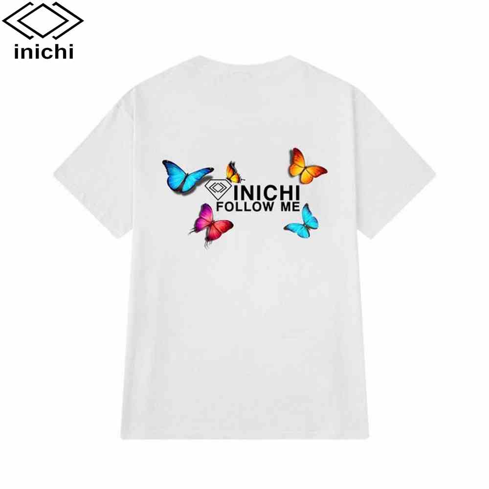 [Mã BMLT30 giảm đến 30K đơn 299K] Áo thun unisex in họa tiết bướm INICHI 4 màu I09