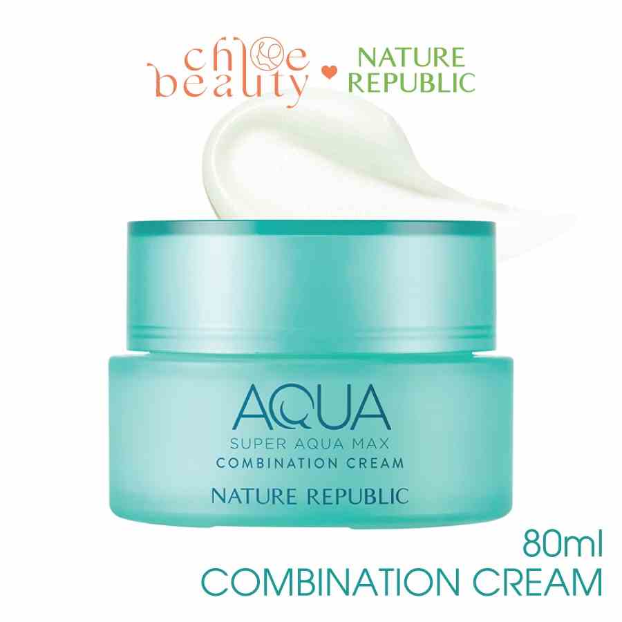 Kem dưỡng ẩm nước biển sâu cho da hỗn hợp NATURE REPUBLIC Super Aqua Max Combination Watery Cream 80ml