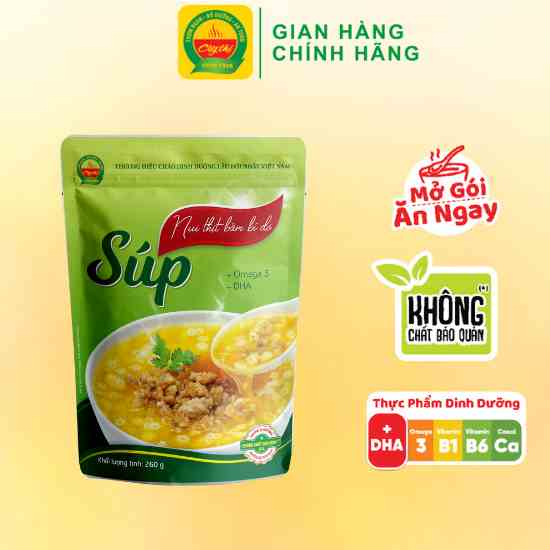 Súp Nui Thịt Bằm Bí Đỏ - Thương Hiệu Cây Thị - Mở gói ăn ngay 260g