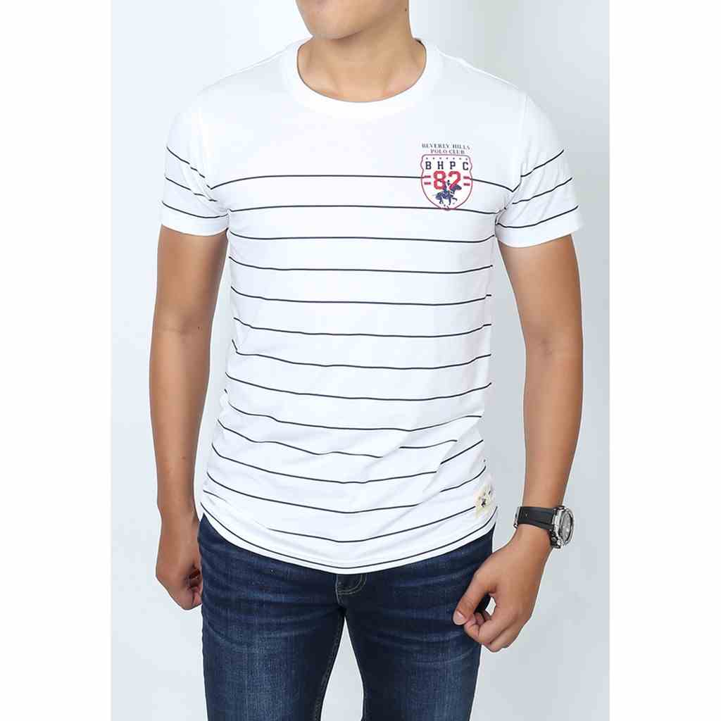 [Mã BMLTB35 giảm đến 35K đơn 99K] Beverly Hills Polo Club - Áo polo Ngắn tay Nam Trendy Xám 01 GY01- BHPC MATN0008