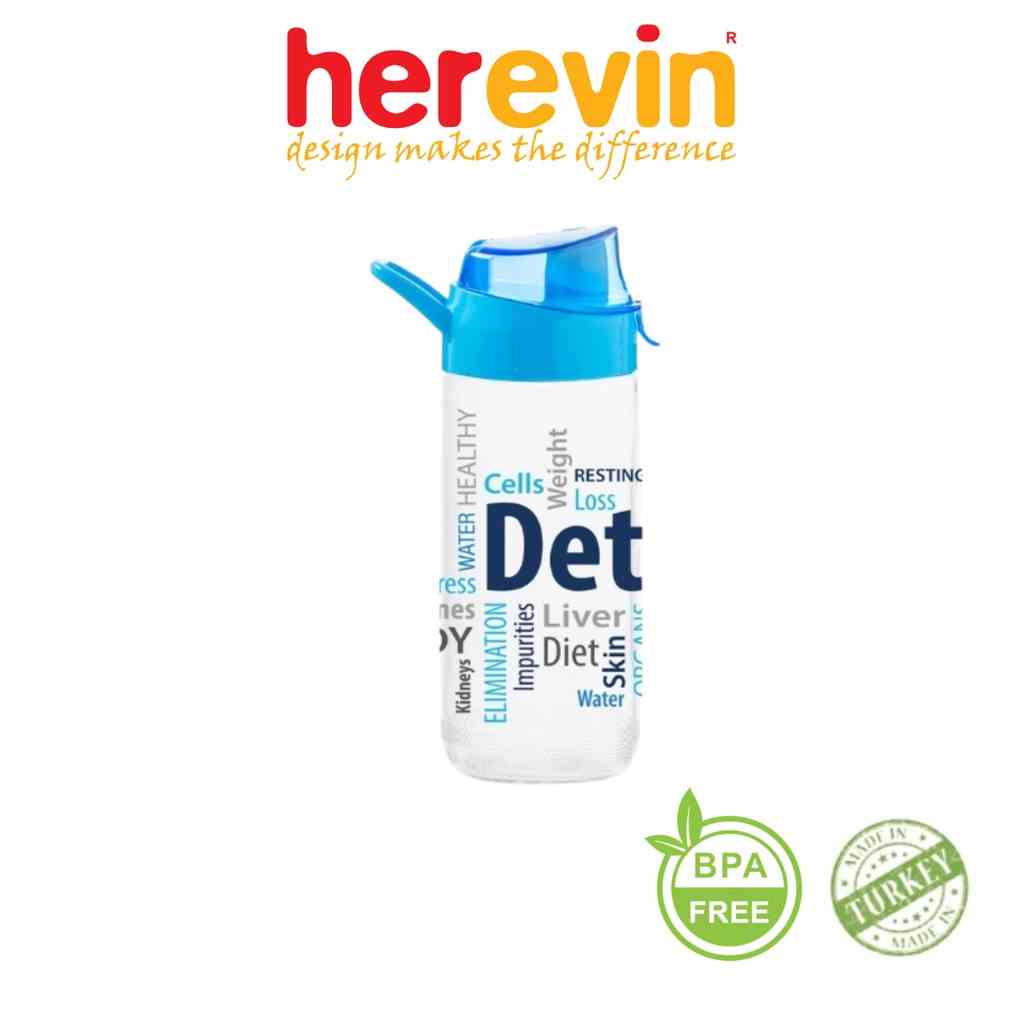 [Mã BMLTA35 giảm đến 35K đơn 99K] Bình Nước Thể Thao Thủy Tinh Decor Herevin 500ml - HEBI111805-007