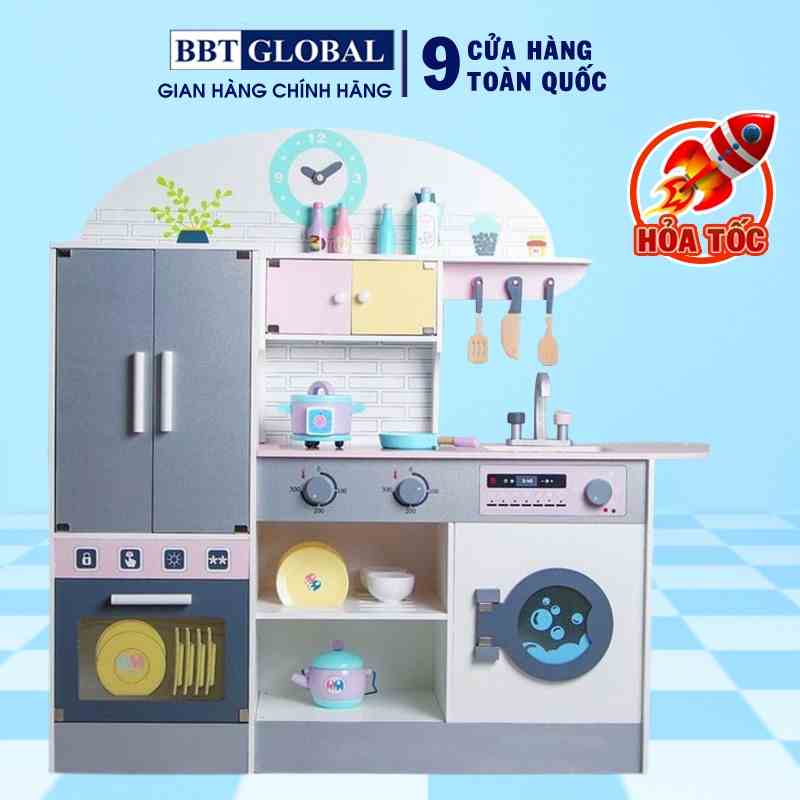 Bộ đồ chơi nấu ăn gỗ BBT Global cao cấp MSN19033