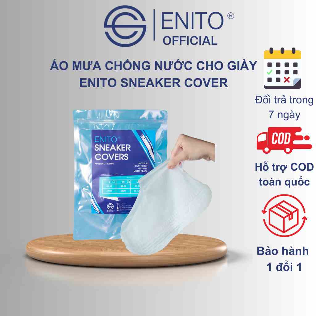 Áo Đi Mưa Enito Sneaker Cover - Chuyên Dùng Để Chống Nước, Đi Mưa Cho Giày Sneaker