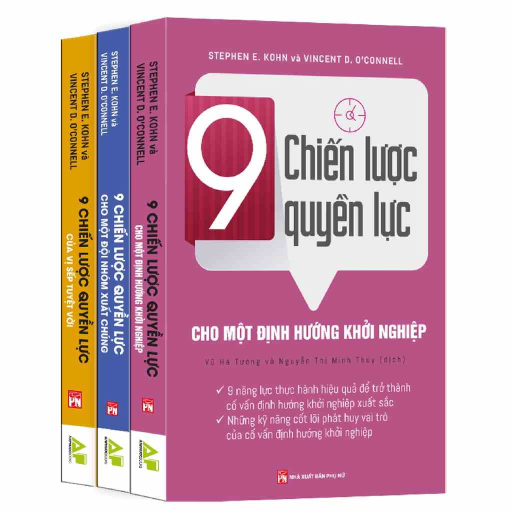 Sách_ Combo bộ 9 chiến lược quyền lực giúp các nhà lãnh đạo tài ba