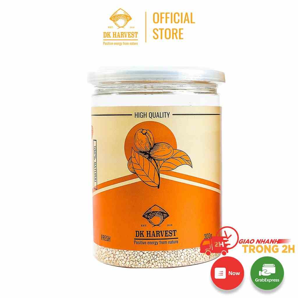 Hạt Diêm Mạch - Từ Mùa Mới Nhất - DK HARVEST Nhập Khẩu Úc - Hũ 300g, 500g - Thực dưỡng, eatclean, giảm cân, ăn chay