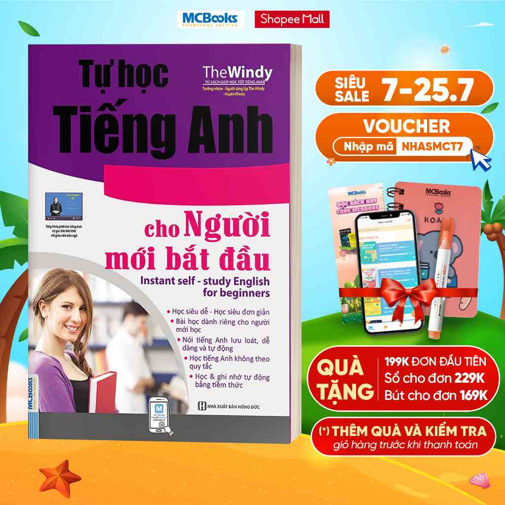 Sách - Tự Học Tiếng Anh Cấp Tốc Cho Người Mới Bắt Đầu - Kèm App Học Online