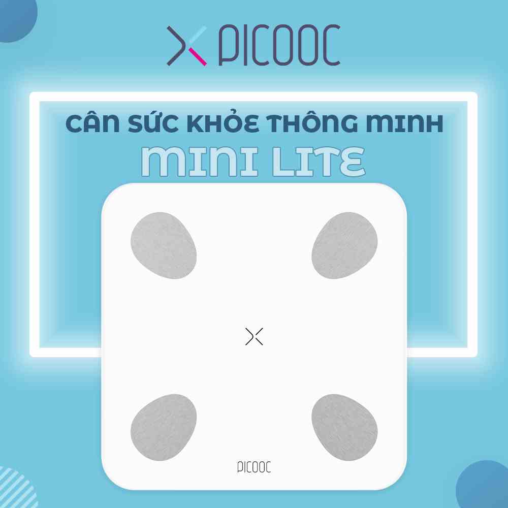 Cân Điện Tử Thông Minh PICOOC Mini Lite - Phân Tích 13 Chỉ Số Cơ Thể - APP TIẾNG VIỆT - BH 12 THÁNG