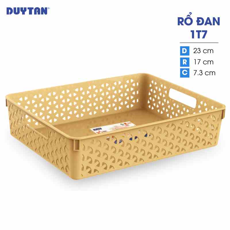 [Mã BMLTA35 giảm đến 35K đơn 99K] Rổ đan nhựa DUY TÂN Matsu 1T7 (23 x 17 x 7.3 cm) - 04472