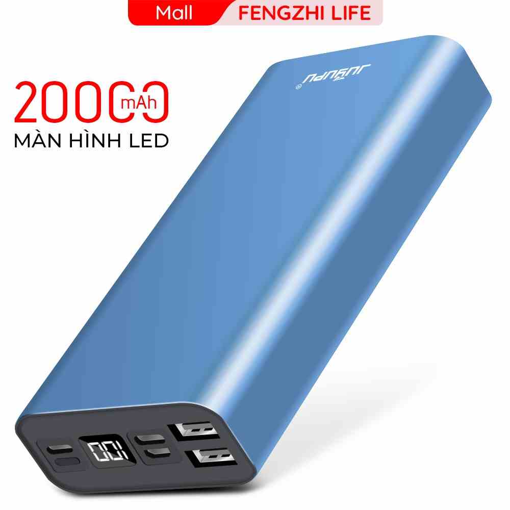 Sạc dự phòng 20000mah FENGZHI PR6C màn hình Led hiển thị pin gồm 3 cổng vào vỏ nhôm kim loại cao cấp BẢO HÀNH 12 THÁNG