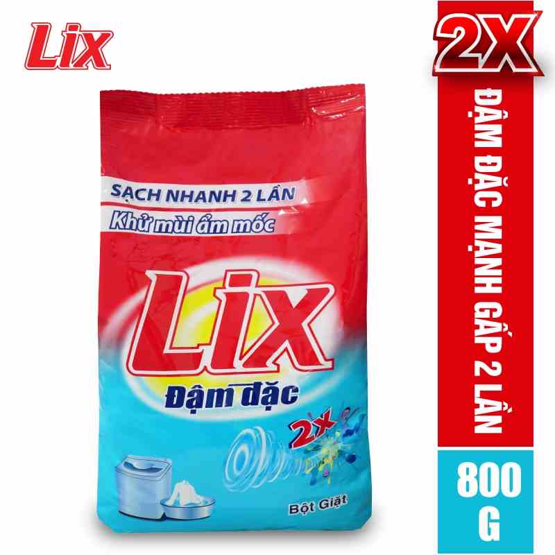 [Mã BMLTA35 giảm đến 35K đơn 99K] Bột giặt LIX extra đậm đặc 800g ED002