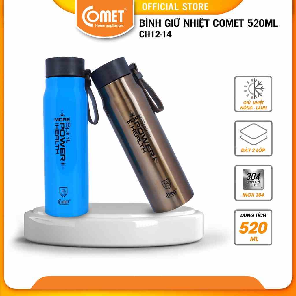 [LIFEMC11M2ADP -12% đơn 250K] Bình giữ nhiệt COMET CH12-14 (520ml)